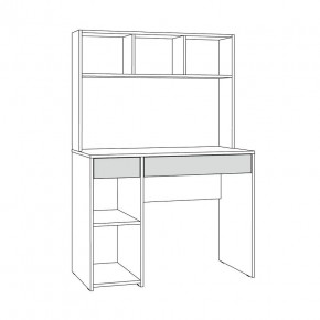 Стол компьютерный 12.77 F Комфорт (Белый РЕ шагрень) в Агрызе - agryz.mebel24.online | фото 4