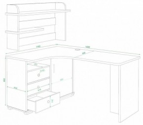 Стол компьютерный Домино СР-145 в Агрызе - agryz.mebel24.online | фото 2