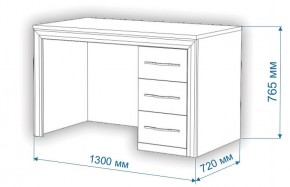 Стол компьютерный Нобиле СтЯ130+НСт130Д в Агрызе - agryz.mebel24.online | фото 3