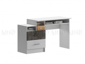 ВЕГА NEW Позитив Стол компьютерный (Бетон темный/белый) в Агрызе - agryz.mebel24.online | фото 1