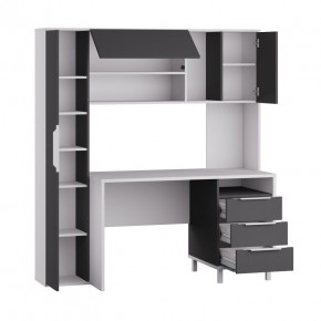 Стол рабочий 12.95 N Комфорт (Белый премиум, Серый Шифер) в Агрызе - agryz.mebel24.online | фото 2