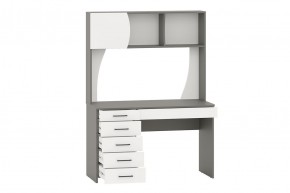 Стол рабочий СИГМА (графит/белый) в Агрызе - agryz.mebel24.online | фото 2