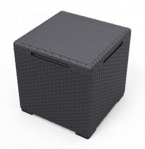 Стол с функцией хранения Виго (Vigo storage box) графит в Агрызе - agryz.mebel24.online | фото 2