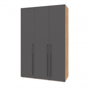 СТОУН С31 Шкаф 3-х створчатый (дуб золотой/графит) в Агрызе - agryz.mebel24.online | фото 1