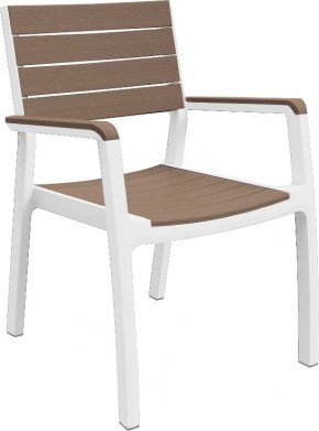 Стул c подлокотниками Гармония (Harmony armchair) белый-капучино в Агрызе - agryz.mebel24.online | фото 2