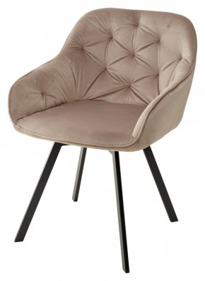 Стул GALE 360 град. поворот. BLUVEL-40 BEIGE, велюр/ черный каркас, М-City в Агрызе - agryz.mebel24.online | фото 1