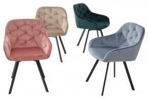 Стул GALE 360 град. поворот. BLUVEL-40 BEIGE, велюр/ черный каркас, М-City в Агрызе - agryz.mebel24.online | фото 3