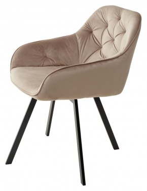 Стул GALE 360 град. поворот. BLUVEL-40 BEIGE, велюр/ черный каркас, М-City в Агрызе - agryz.mebel24.online | фото 5