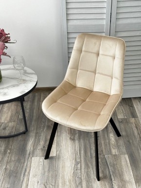 Стул ONION G062-03 светлый беж, велюр/ черный каркас М-City в Агрызе - agryz.mebel24.online | фото 2