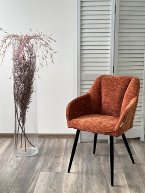 Стул REFLET 3018-09 терракотовый, шенилл / черный каркас, ®DISAUR в Агрызе - agryz.mebel24.online | фото 2