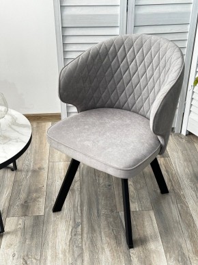 Стул SKAT 360 град. поворот. B22 Серый, велюр / черный каркас, М-City в Агрызе - agryz.mebel24.online | фото 3