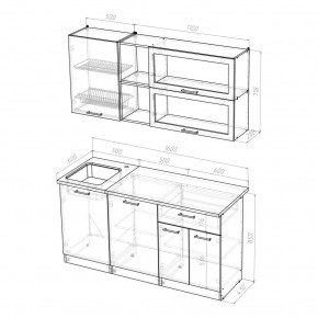 ТАТЬЯНА Кухонный гарнитур Стандарт (1600 мм ) в Агрызе - agryz.mebel24.online | фото 2