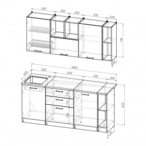 ТОМИЛЛА Кухонный гарнитур Макси 4 (1800 мм ) в Агрызе - agryz.mebel24.online | фото 2