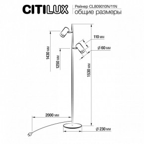 Торшер Citilux Twin CL809010N в Агрызе - agryz.mebel24.online | фото 5