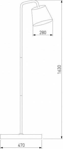 Торшер Eurosvet Montero 01135/1 черный в Агрызе - agryz.mebel24.online | фото 2