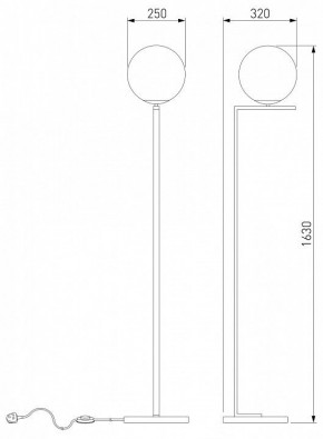 Торшер Eurosvet Shape 01214/1 хром в Агрызе - agryz.mebel24.online | фото 3