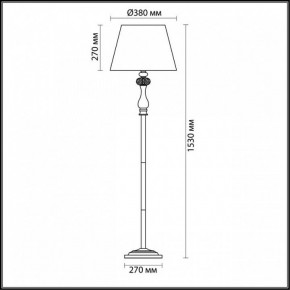 Торшер Odeon Light Gaellori 3393/1F в Агрызе - agryz.mebel24.online | фото 3