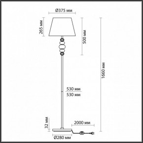 Торшер Odeon Light Sochi 4896/1F в Агрызе - agryz.mebel24.online | фото 4