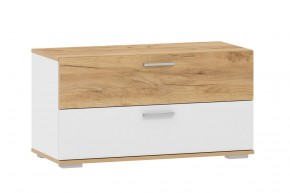 Тумба для обуви НМ 013.25 "Санти" (Белый/Крафт Золотой) в Агрызе - agryz.mebel24.online | фото