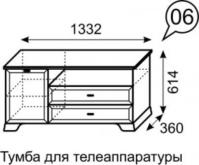 Тумба для телеаппаратуры Венеция 6 бодега в Агрызе - agryz.mebel24.online | фото 3