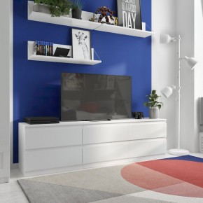 Тумба КАСТОР длинная с шестью ящиками, цвет белый в Агрызе - agryz.mebel24.online | фото