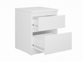 Тумба КАСТОР малая с двумя ящиками, цвет белый в Агрызе - agryz.mebel24.online | фото 2