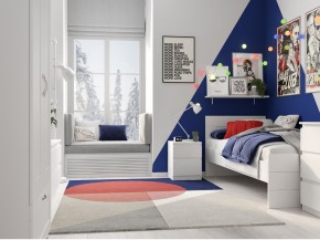 Тумба КАСТОР малая с двумя ящиками, цвет белый в Агрызе - agryz.mebel24.online | фото 3