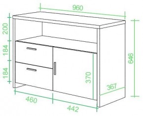 Тумба комбинированная Домино Lite ТБЛ в Агрызе - agryz.mebel24.online | фото 2