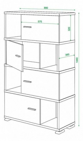 Тумба комбинированная Домино СБ-30/4 в Агрызе - agryz.mebel24.online | фото 3