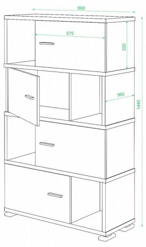 Тумба комбинированная СБ-30/4 в Агрызе - agryz.mebel24.online | фото 2