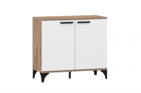Тумба НМ 013.78 "Марсель" (Меренга/Дуб Крафт Табачный) в Агрызе - agryz.mebel24.online | фото