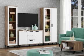 Тумба НМ 013.79 "Марсель" (Меренга/Дуб Крафт Табачный) в Агрызе - agryz.mebel24.online | фото 3
