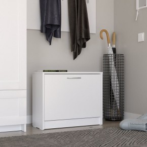 Тумба ОРИОН с одной полкой для обуви, цвет белый в Агрызе - agryz.mebel24.online | фото 4