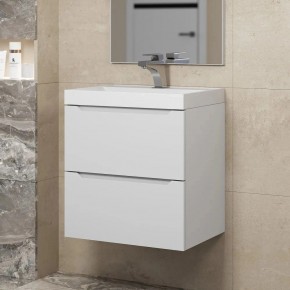 Тумба под раковину Uperwood Tanos 50 см, подвесная, белая матовая в Агрызе - agryz.mebel24.online | фото