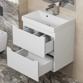 Тумба под раковину Uperwood Tanos 50 см, подвесная, белая матовая в Агрызе - agryz.mebel24.online | фото 3