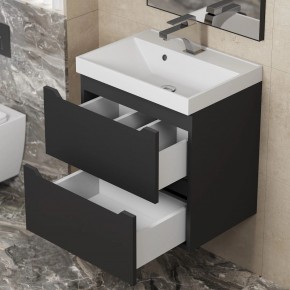Тумба под раковину Uperwood Tanos 50 см, подвесная, черная матовая в Агрызе - agryz.mebel24.online | фото 2