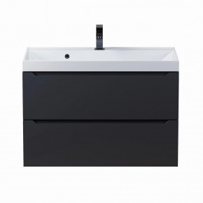 Тумба под раковину Uperwood Tanos 80 см, подвесная, черная матовая в Агрызе - agryz.mebel24.online | фото 8
