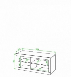 Тумба под ТВ Toivo Кон120 в Агрызе - agryz.mebel24.online | фото 2