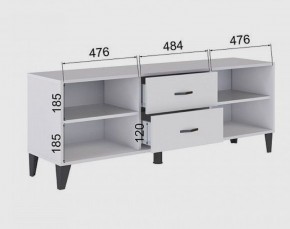 Тумба под ТВ ТВМ-6 (белый) в Агрызе - agryz.mebel24.online | фото 2