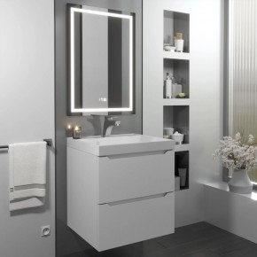 Тумба с раковиной Uperwood Tanos 50 см, подвесная, белая матовая в Агрызе - agryz.mebel24.online | фото