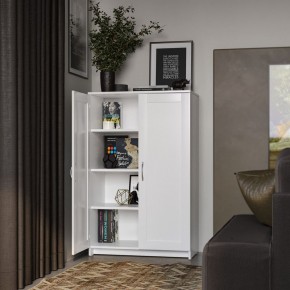Тумба СИРИУС двухдверная высокая, цвет белый в Агрызе - agryz.mebel24.online | фото 4