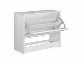Тумба СИРИУС с откидной полкой для обуви, цвет белый в Агрызе - agryz.mebel24.online | фото 3