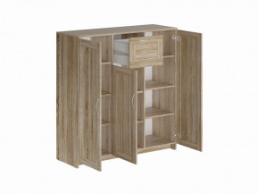 Тумба СИРИУС трехдверная с одним ящиком, цвет Дуб Сонома в Агрызе - agryz.mebel24.online | фото 2