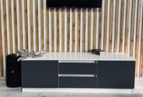 Тумба ТВ большая Парус (Белый/Графит) в Агрызе - agryz.mebel24.online | фото