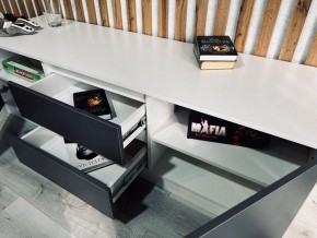 Тумба ТВ большая Парус (Белый/Графит) в Агрызе - agryz.mebel24.online | фото 3