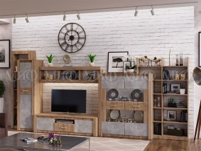 ТЕРРА Тумба Тв (Бетон темный/дуб сонома) в Агрызе - agryz.mebel24.online | фото 2
