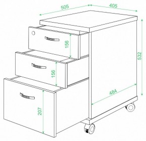 Тумбочка Домино ТС-2 в Агрызе - agryz.mebel24.online | фото 2