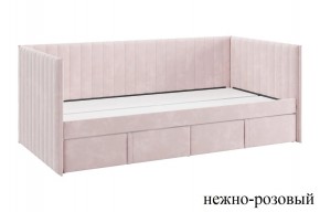 ТВИКС Кровать (софа) с ящиками 900 (нежно-розовый) в Агрызе - agryz.mebel24.online | фото