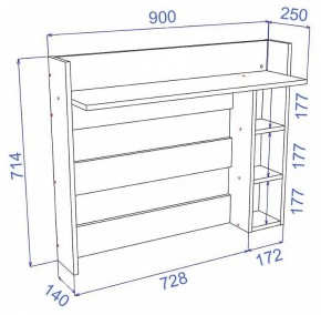 Вешалка-полка Cross ВЕШ3 в Агрызе - agryz.mebel24.online | фото