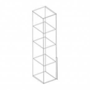 ВИТА Пенал (надстройка) темно серый в Агрызе - agryz.mebel24.online | фото 2